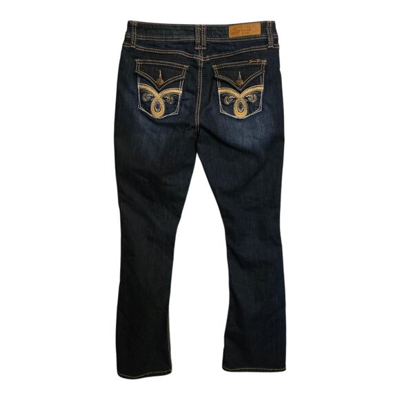 Seven 7 Bootcut Jeans Womens Size 10 Blue Dark Wash Mid-Rise Western Casual - Picture 1 of 12